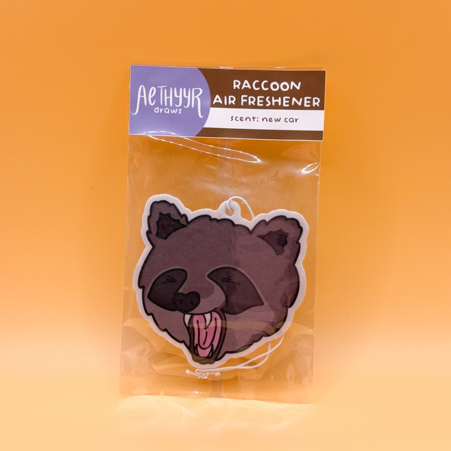 Screaming Raccoon Air Freshener