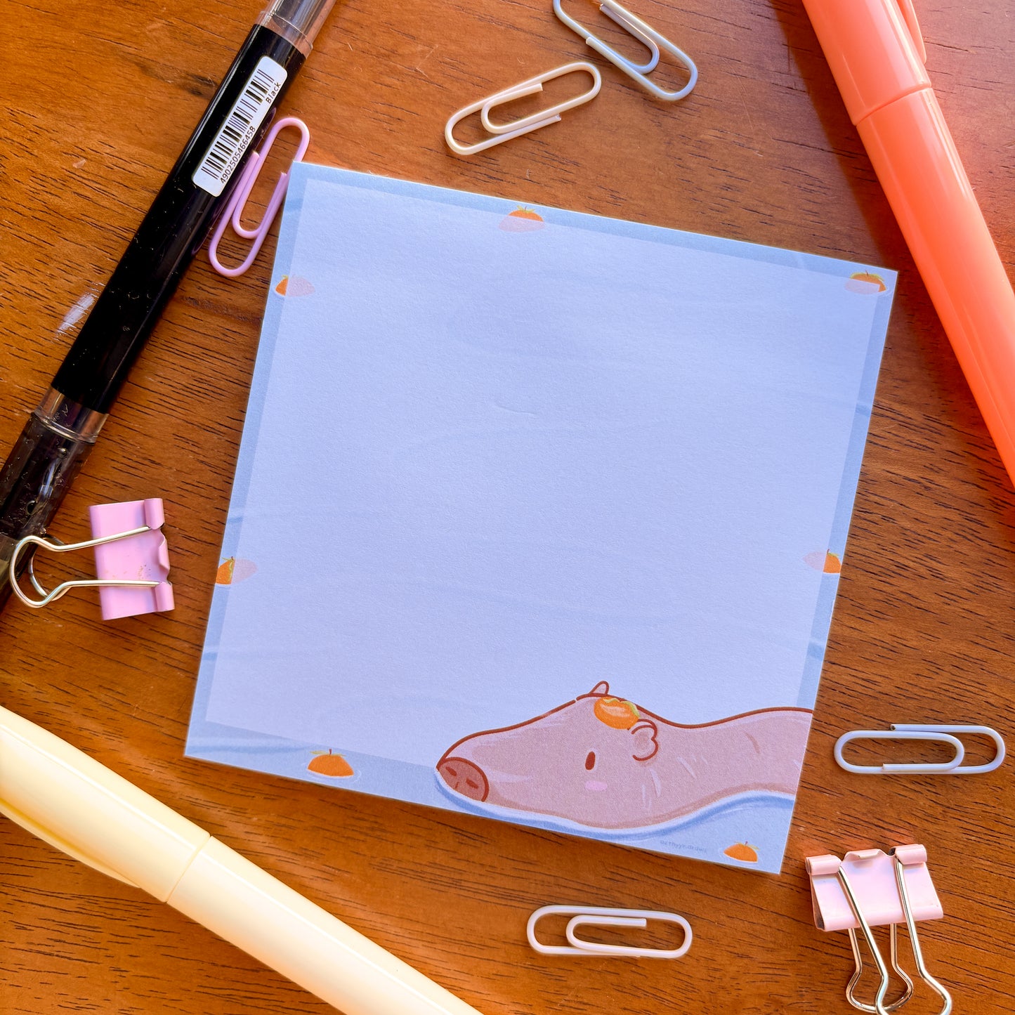 Capybara Sticky Note Pad