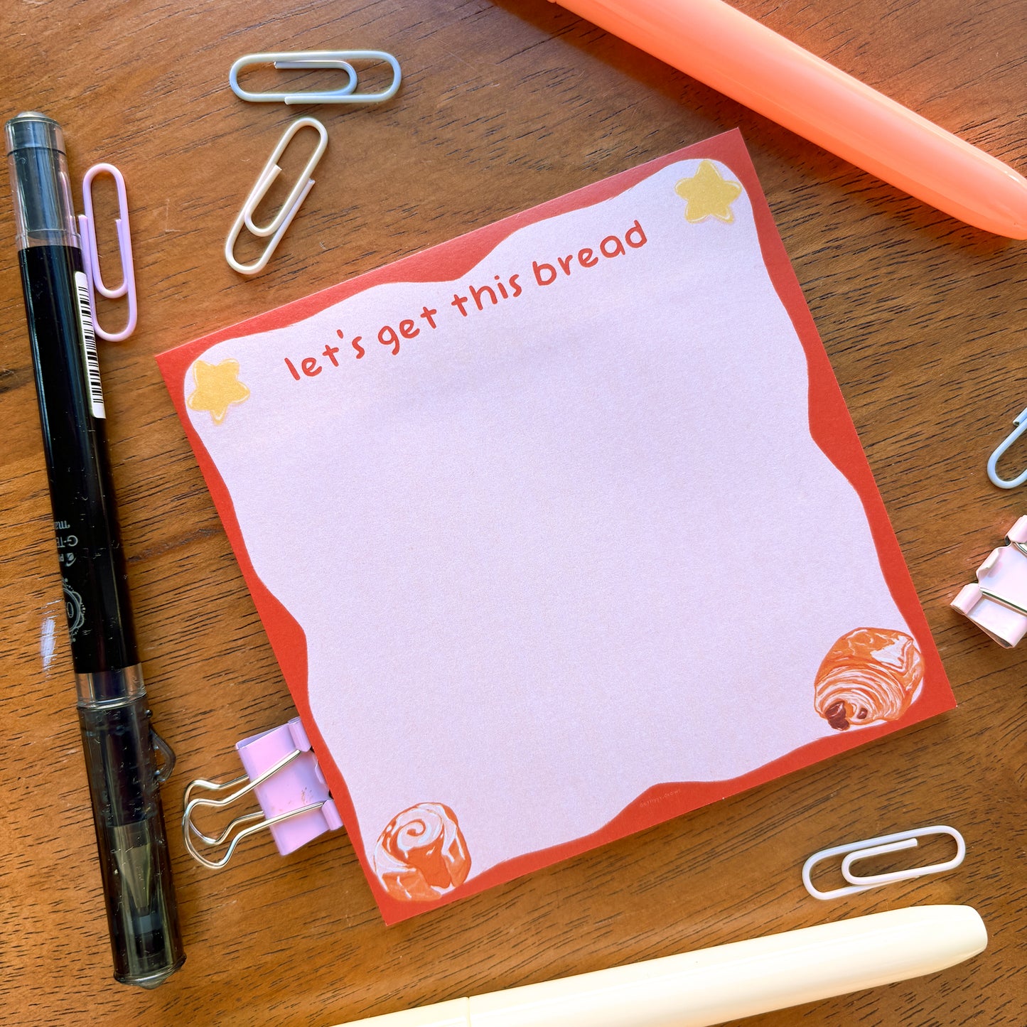 Bread Sticky Note Pad