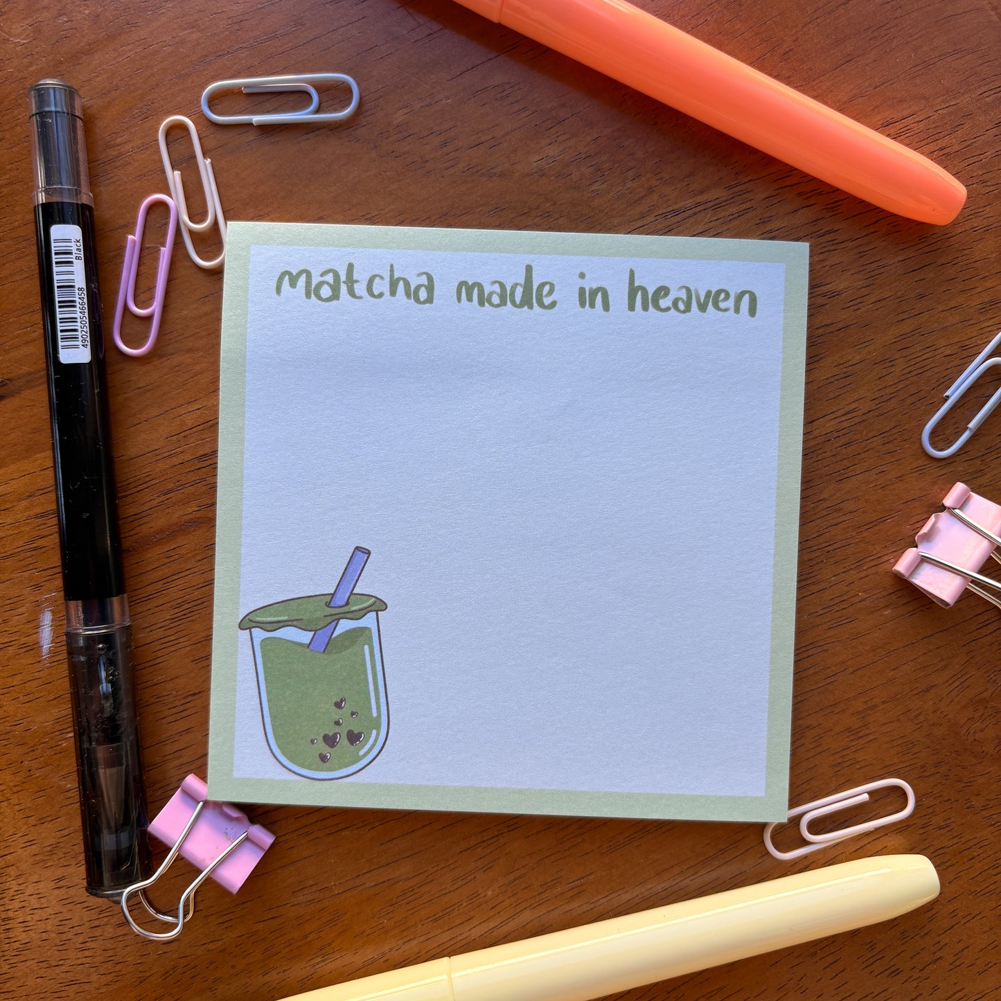Matcha Sticky Note Pad