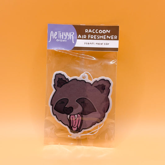 Screaming Raccoon Air Freshener