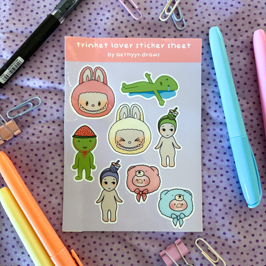Trinket Lover Sticker Sheet
