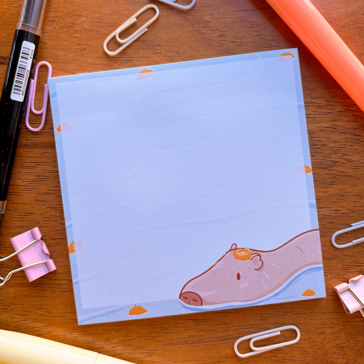 Capybara Sticky Note Pad