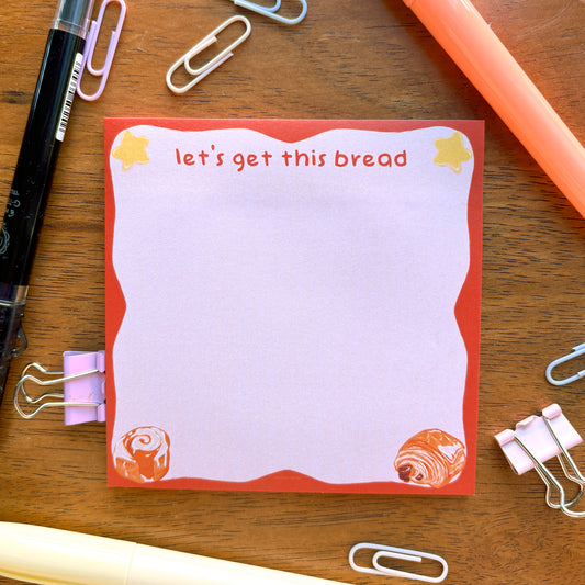Bread Sticky Note Pad